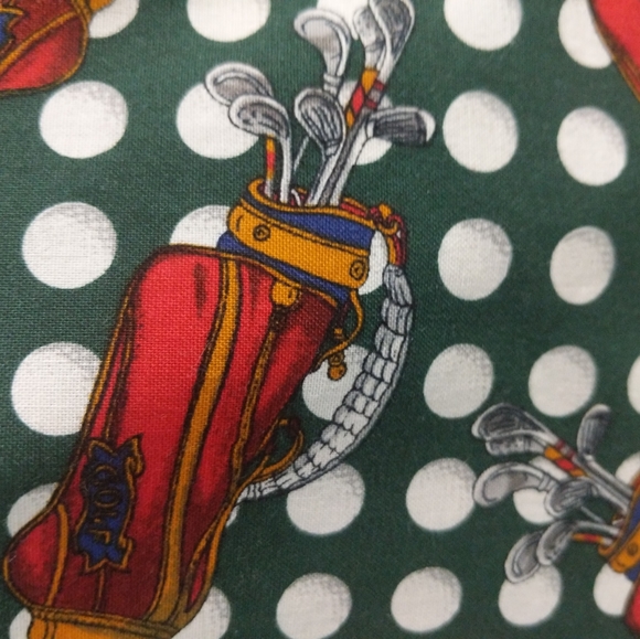 Novelty Vest Sleeveless Golf Print Womens  Size 42/XL Button-up Halloween - Picture 3 of 8